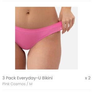 New Underoutfit Everyday-U Bikini - 5 Pink Cosmos - 3 Black - 3 Sand.
